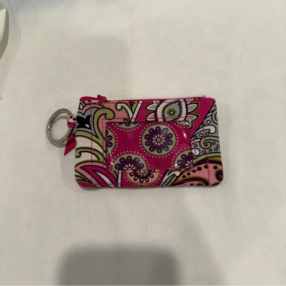 Vera Bradley Coin ID Purse in Retired Very Berry Paisley